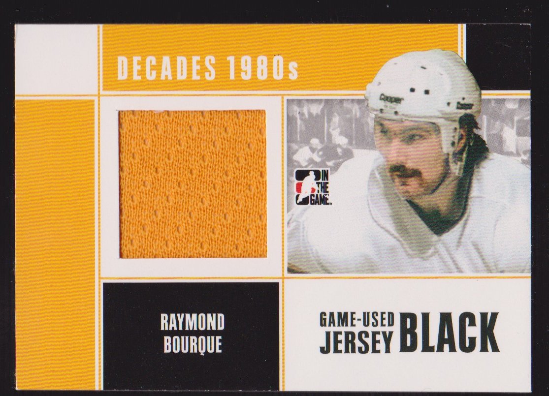 2010-11 ITG Decades 1980s Jerseys Black #M53 Ray Bourque (image for) 2010-11 ITG Decades 1980s Jerseys Black #M53 Ray Bourque